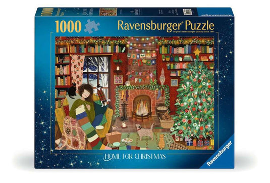 Ravensburger puzzel kerstmis 1000 stukjes home for christmas legpuzzel.