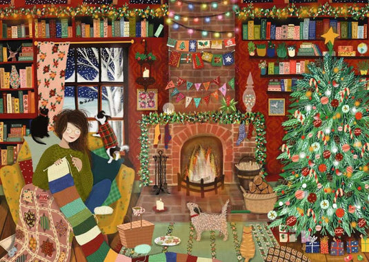Ravensburger puzzel kerstmis 1000 stukjes home for christmas legpuzzel.