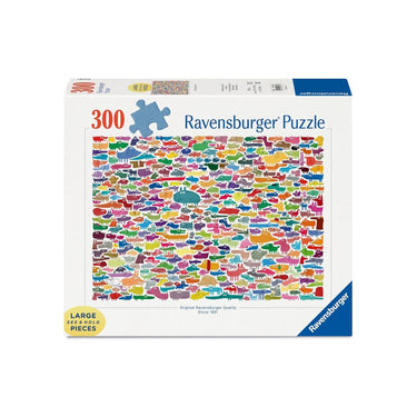 Ravensburger – 387 honden één kat – legpuzzel – 1000 stukjes
