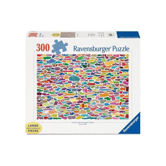 Ravensburger puzzel 387 dogs 1 cat 300p