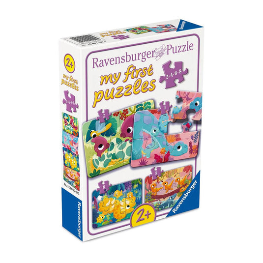 Ravensburger mijn eerste puzzel dinovrienden - 2 4 6 8st.