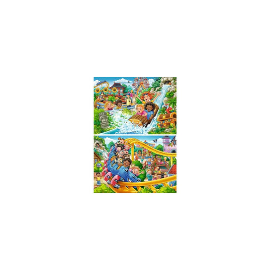 Ravensburger – pretpark – kinderpuzzel – 2 x 24 stukjes