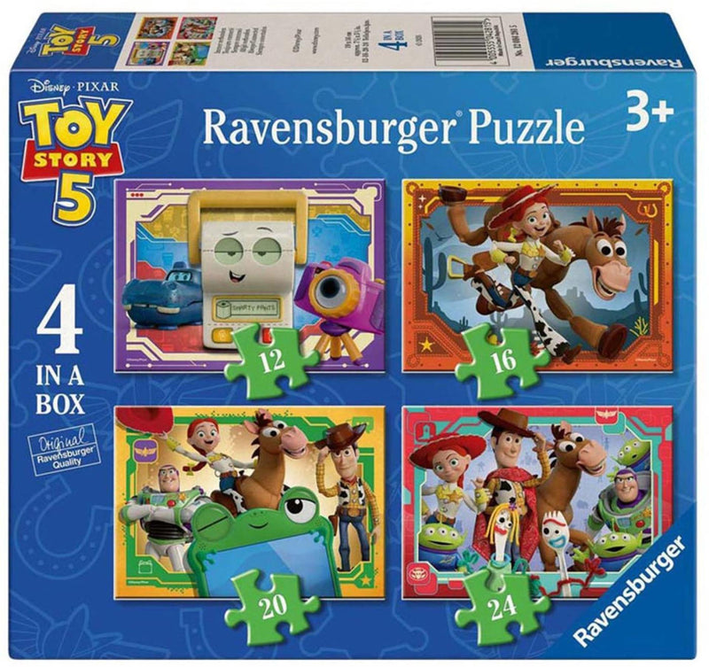 Load image into Gallery viewer, Ravensburger – toy story 5 – kinderpuzzel – 4 in 1 box (12 16 20 24 stukjes)
