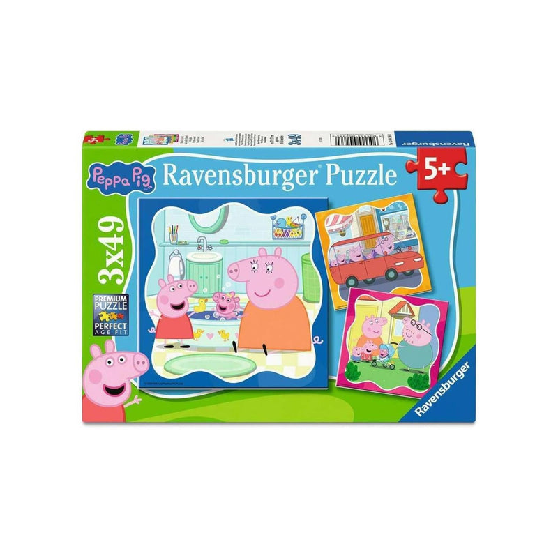 Load image into Gallery viewer, Ravensburger puzzel peppa pig 3x49pcs
