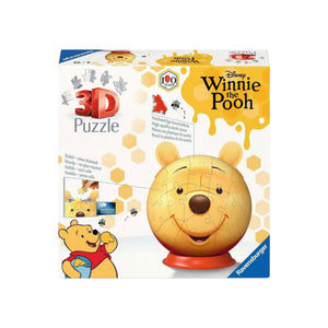 Ravensburger – disney winnie de pooh – 3d puzzle-ball met oren – 77 stukjes