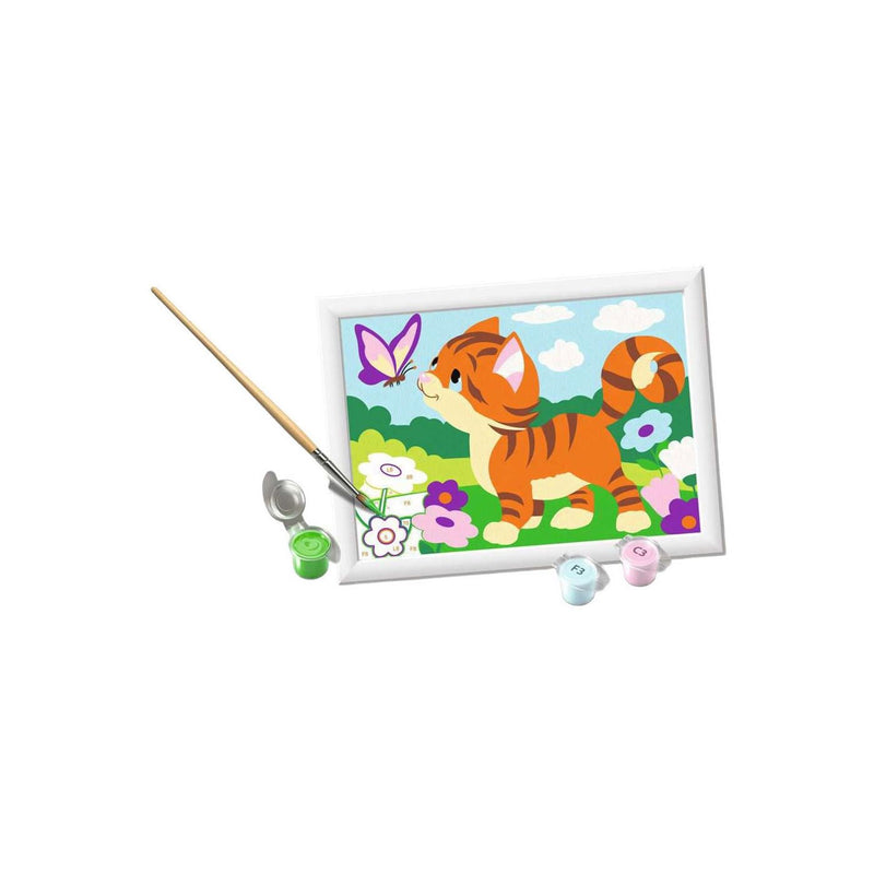 Load image into Gallery viewer, Ravensburger creart schilderen op nummer - kat met vlinder
