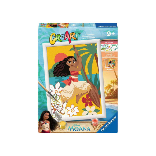Ravensburger – creart: vaiana's adventures – schilderen op nummer