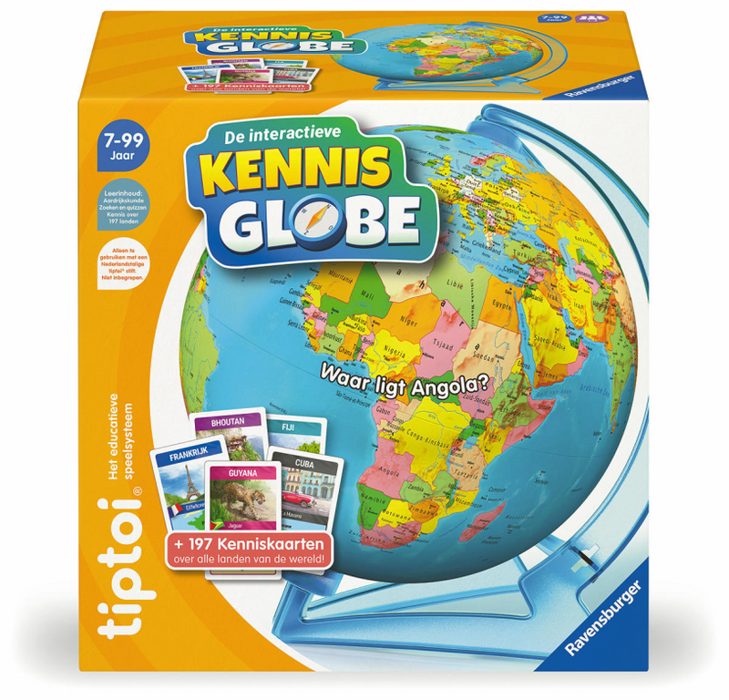 Load image into Gallery viewer, Ravensburger tiptoi® - de interactieve kennis globe - educatief speelgoed - wereldbol met geluid en informatie
