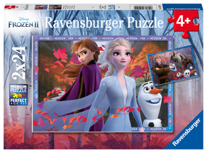Ravensburger puzzel disney frozen 2 - 2x24 stukjes - kinderpuzzel