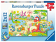 Ravensburger puzzel lievelingsdino's - twee puzzels - 12 stukjes - kinderpuzzel