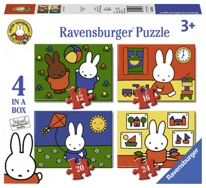 Ravensburger nijntje 4in1box puzzel - 12+16+20+24 stukjes - kinderpuzzel