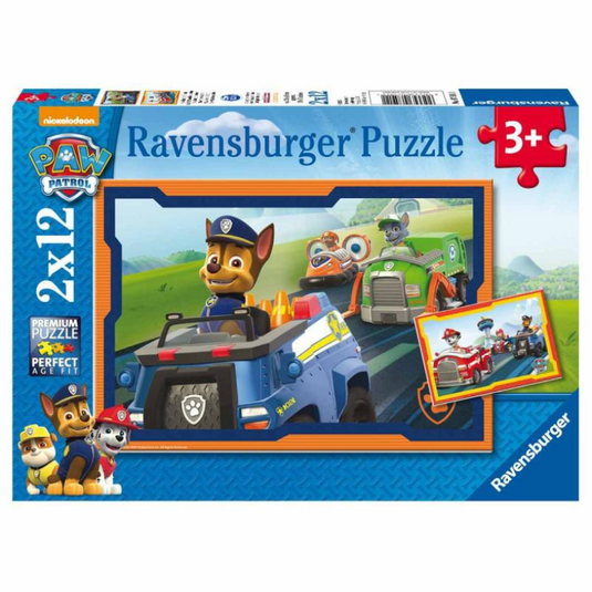 Ravensburger paw patrol in actie - 2 x 12 stukjes - kinderpuzzel