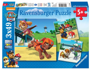 Ravensburger puzzel 3x49 stukjes paw patrol team op 4 poten