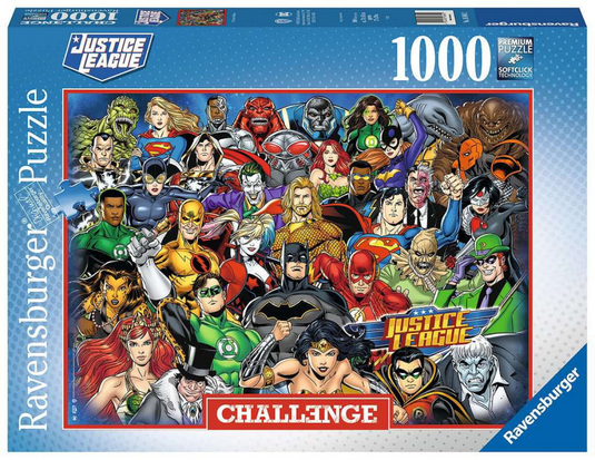Ravensburger puzzel dc comics - legpuzzel - 1000 stukjes challenge