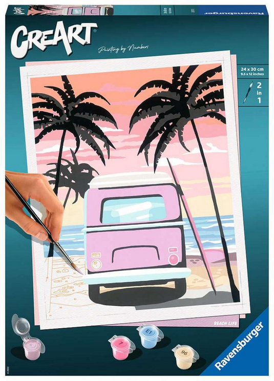 Ravensburger schilderen op nummer ravensburger creart schilderen op nummer - beach life