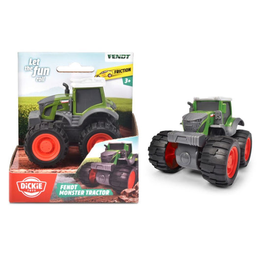 Dickie toys fendt monster tractor met frictie 9 cm