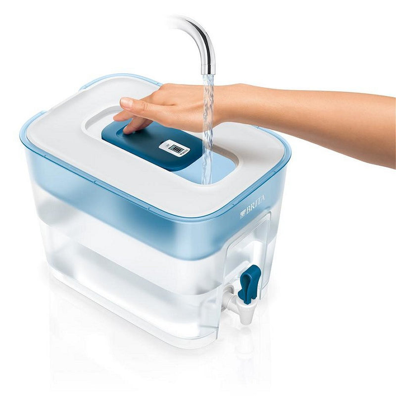 Load image into Gallery viewer, Brita flow waterfilter 8.2l blauw wit
