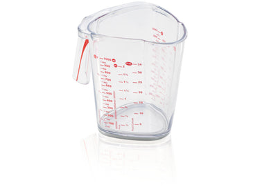 Leifheit comfortline maatbeker - 1 liter - incl. antislipbodem - incl. schenktuit - vaatwasserbestendig - transparant