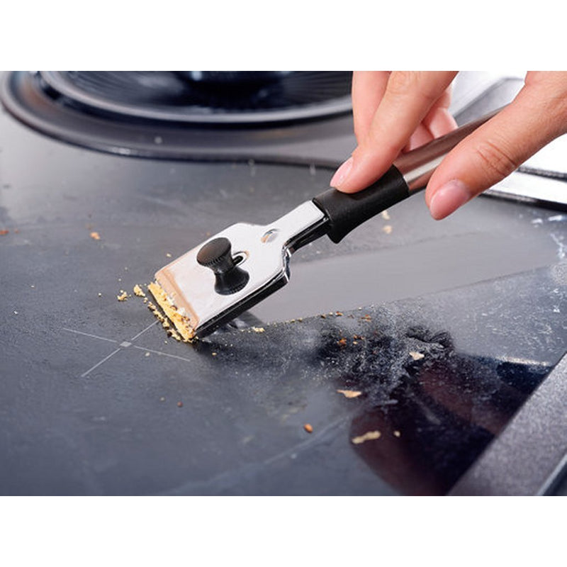 Load image into Gallery viewer, Leifheit 3252 schraper voor keramische kookplaat rvs
