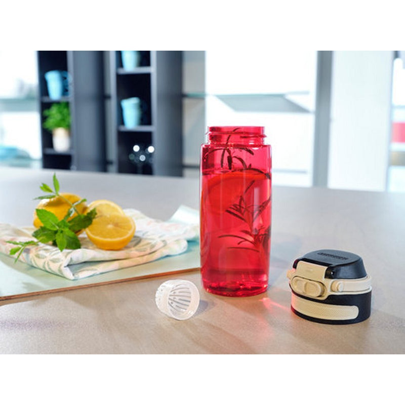 Load image into Gallery viewer, Leifheit 3263 flip tritan drinkfles 550 ml rood
