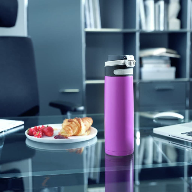 Load image into Gallery viewer, Leifheit thermosfles flip 600 ml paars
