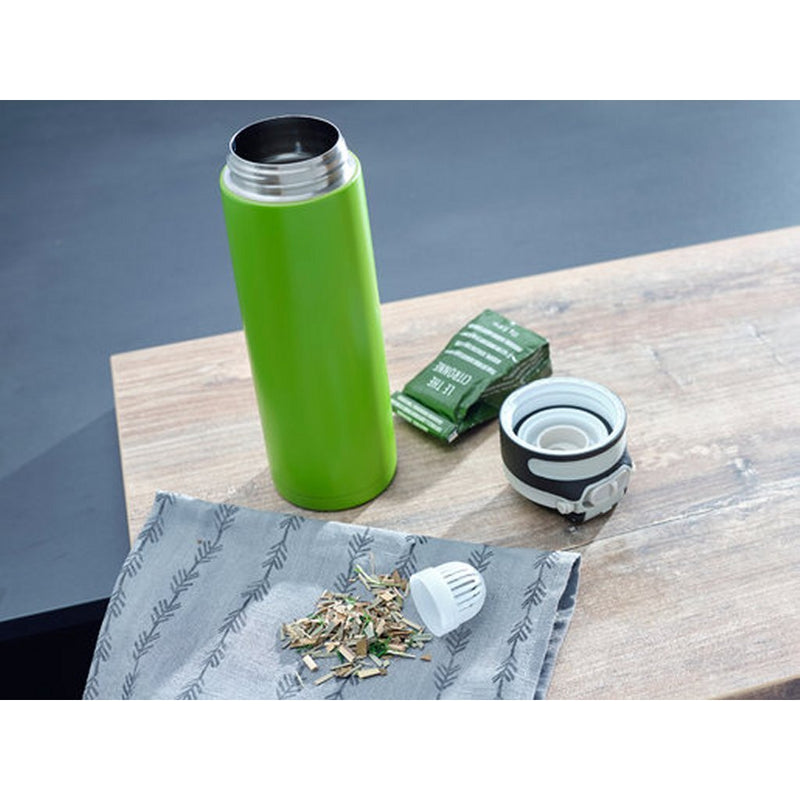 Load image into Gallery viewer, Leifheit thermosbeker flip 600ml groen | 2 stuks
