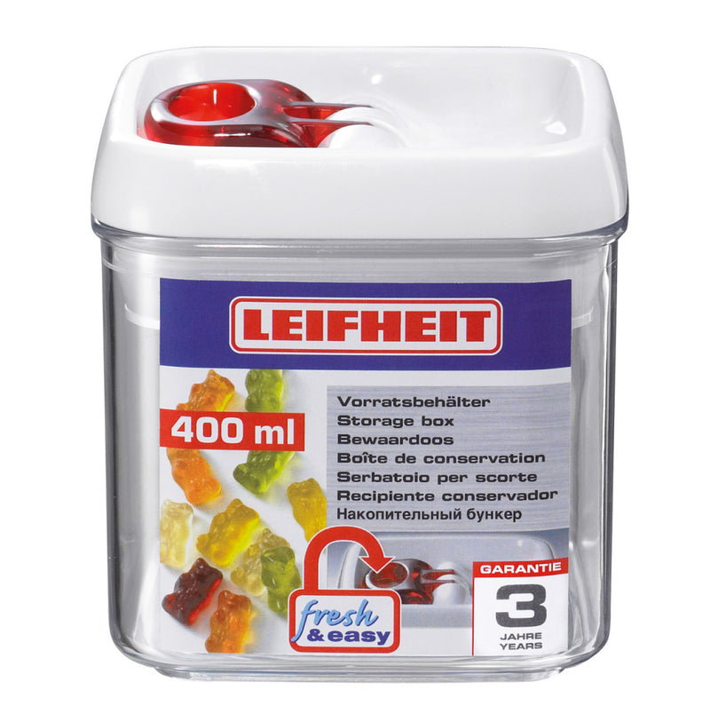 Load image into Gallery viewer, Leifheit Leifheit 31207 Voorraadbus Fresh Easy Hoekig 400Ml
