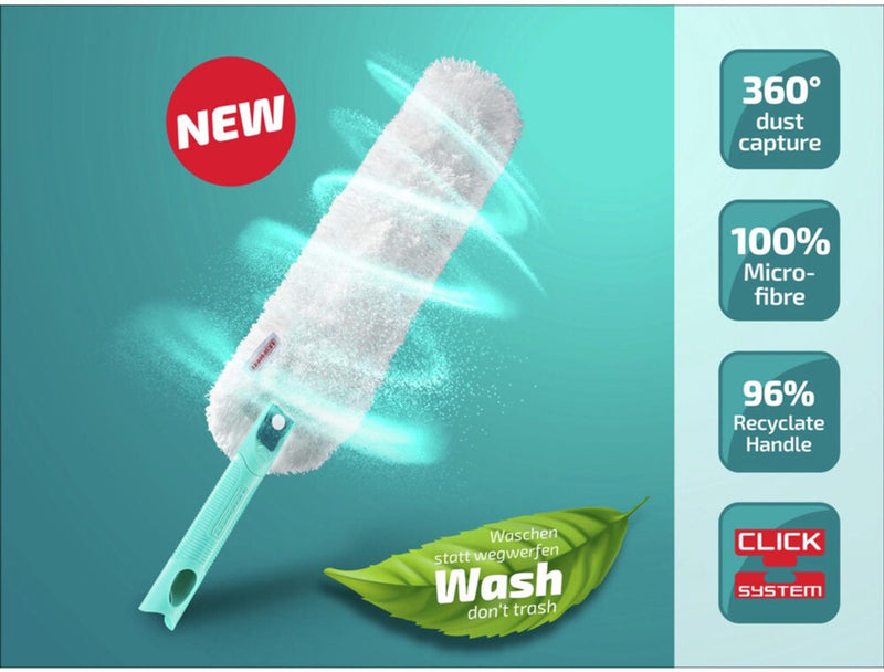 Load image into Gallery viewer, Leifheit superduster plumeau xl - wasbaar - 56 cm - flexibel - click system
