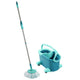 Leifheit clean twist disc mop ergo - compleet dweilsysteem met wieltjes - 6 liter