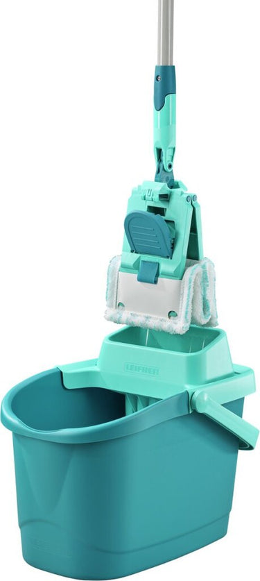 Leifheit power clean vloerwisser m - compleet systeem - incl. steel (140cm) - 33 cm wisbreedte - micro duo
