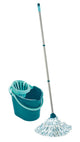 Leifheit classic mop set complete set - incl. emmer 12 liter - turquoise