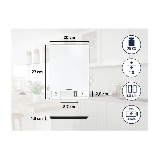 Leifheit soehnle keukenweegschaal page profi 300 - digitaal - 1 gram nauwkeurig - tot 20 kg - wit