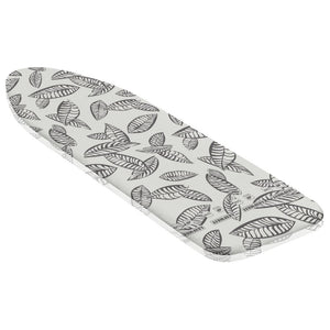 Leifheit strijkplankhoes perfect steam air board express s m - 125 x 40 cm strijkvlak - 3 mm dikke molton - zwart - wit