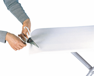 Leifheit strijkplank molton onderlaag - universele strijkplankvulling - max. 140 x 45 cm - 5 mm dikke molton - wit