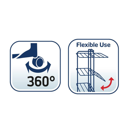Leifheit droogtoren classic 340 zwart