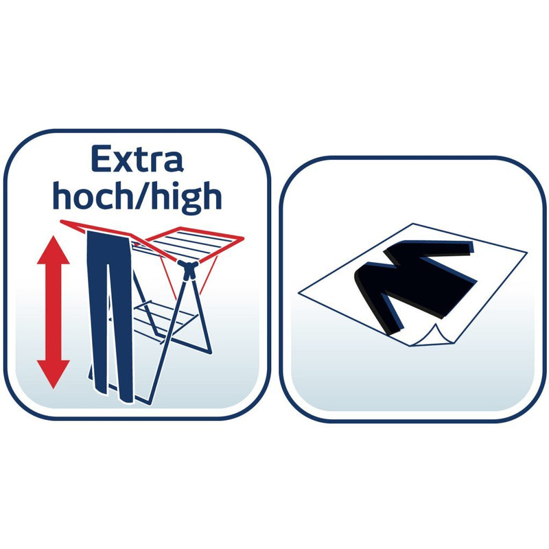 Load image into Gallery viewer, Leifheit droogrek classic 250 flex zwart
