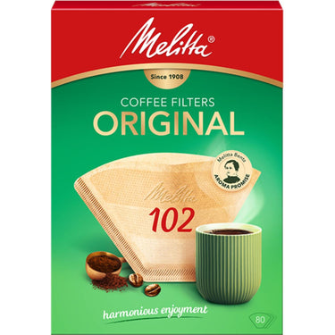 Melitta koffiefilters 102 bruin pak a 80 stuks