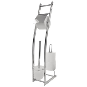 Ridder toiletborstelset 3-in-1 fabio glanzend chroom