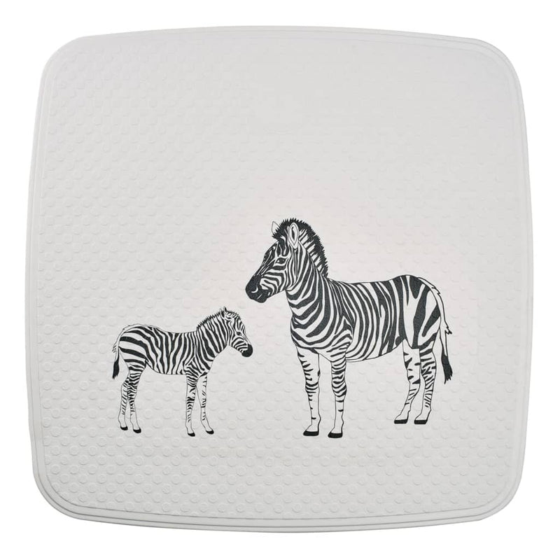 Load image into Gallery viewer, Ridder douchemat zebra 54x54 cm wit en zwart
