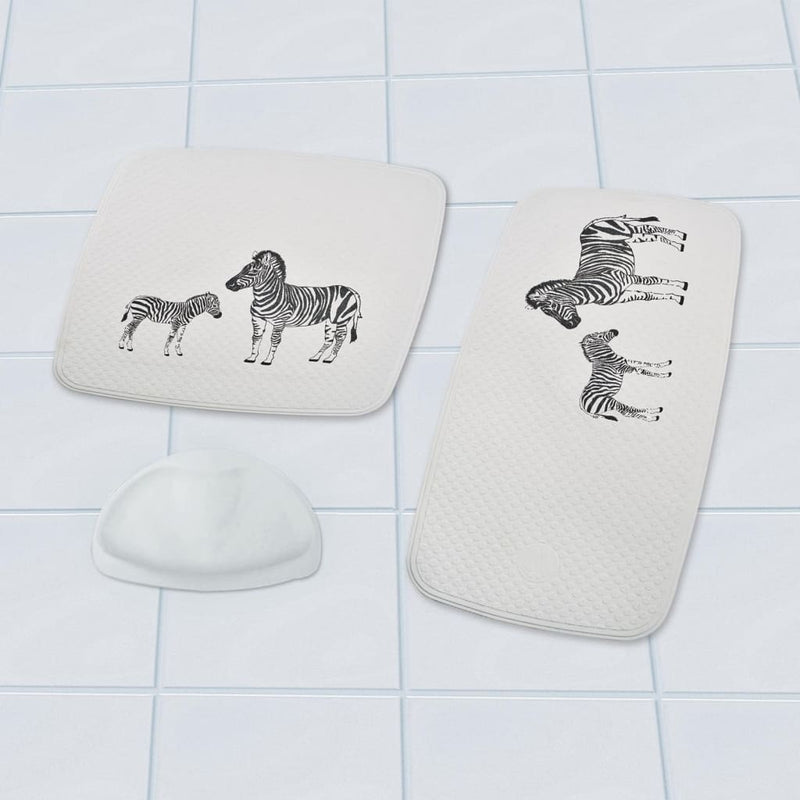 Load image into Gallery viewer, Ridder douchemat zebra 54x54 cm wit en zwart
