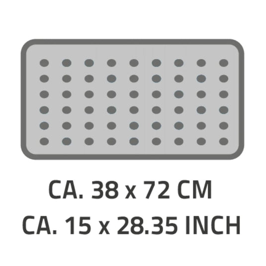 Ridder badmat helgoland 38x72 cm wit en blauw