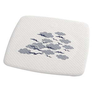 Ridder douchemat helgoland 54x54 cm wit en blauw