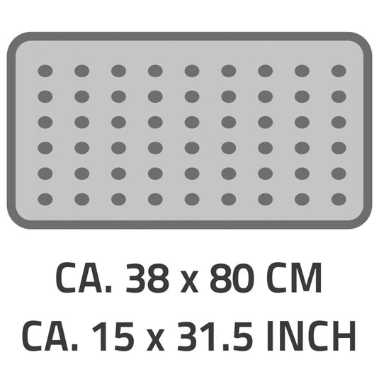 Ridder badmat anti-slip playa 80x38 cm zwart 68310