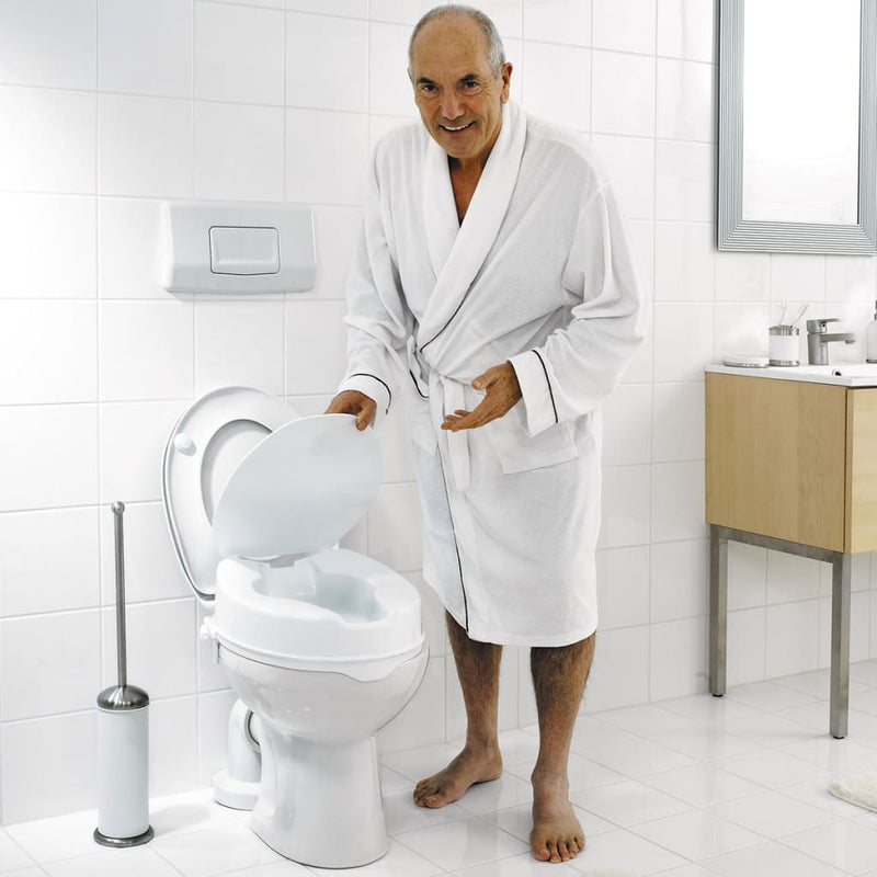 Load image into Gallery viewer, Ridder toiletbril met deksel 150 kg wit a0071001
