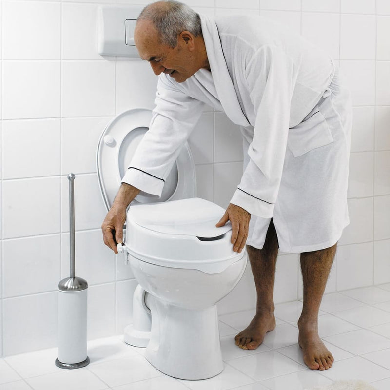 Load image into Gallery viewer, Ridder toiletbril met deksel 150 kg wit a0071001
