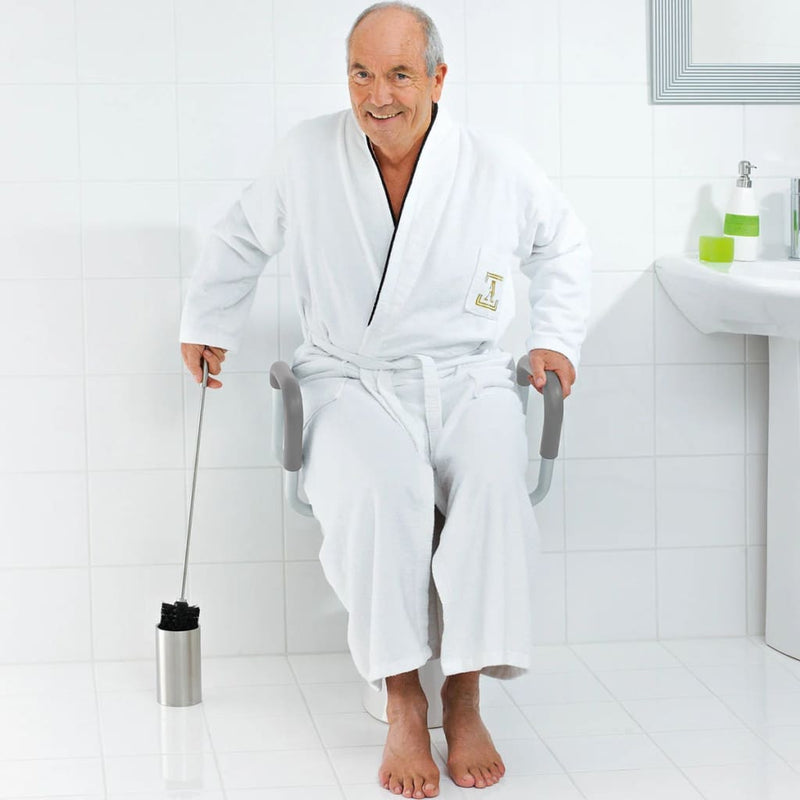 Load image into Gallery viewer, Ridder ridder toiletbril met handgreep 150 kg wit a0072001
