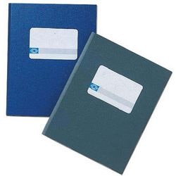 Registerboek djois a1042-126 80g m2 blauw 20,5x33cm gelijnd 100blz 50vel