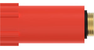 Kirchhoff kunststof bouwplug, rood, 1 2 , messing schroefdraad - 989135355