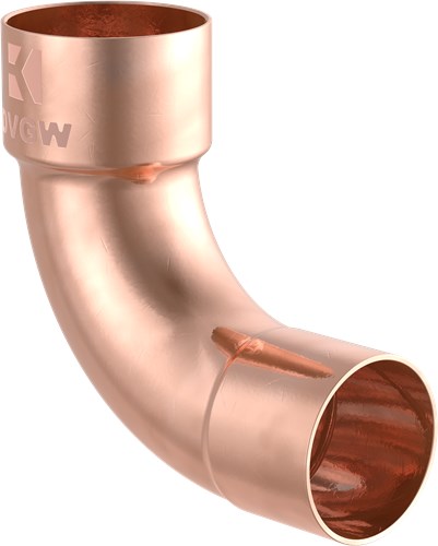 Load image into Gallery viewer, Kirchhoff koperbocht 90°, blank, 18 mm, 1 socket, (5001a) (10x) - 989028655
