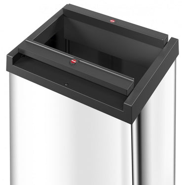 Hailo prullenbak 52 l zilver, zwart